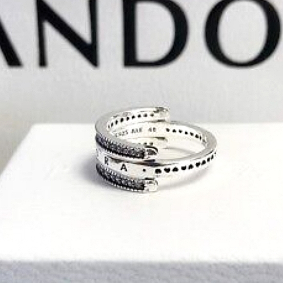 Authentic NEW Pandora Reversible S925 ALE CZ Ring - Picture 4 of 8